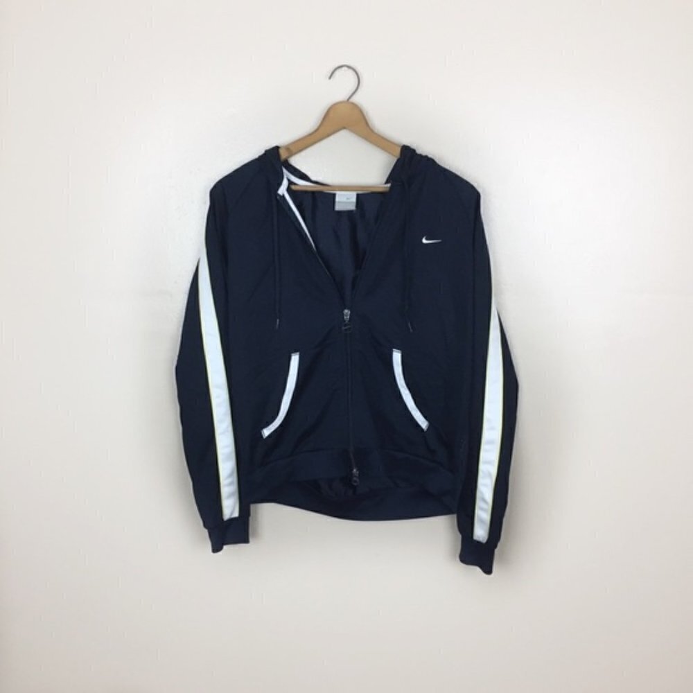 [Nike] 90s Style Perforated Zip Up Sweatshirt